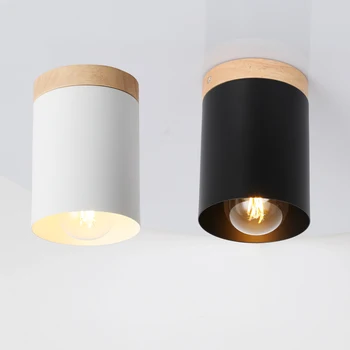 

Modern Ceiling Lights Art deco lighting for living room bedroom kitchen Ceiling lamps E27 Nordic Wood Macaron Lamp Fixtures