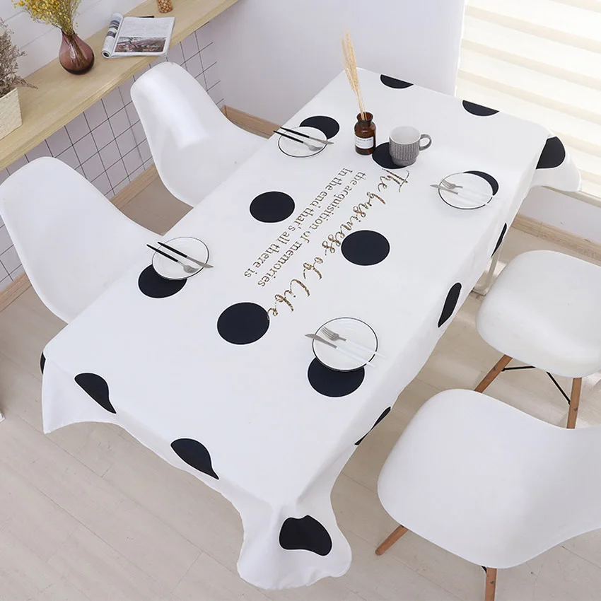 Европейская Геометрическая скатерть водонепроницаемая маслостойкая домашняя