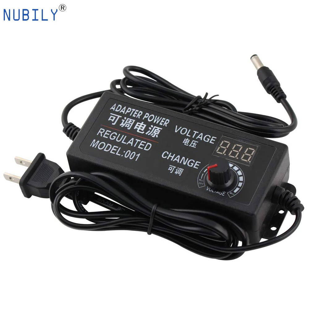 

Adjustable AC/DC Switching Regulated LED Power Supply Converter with LED Display DC 3V 9V 24V 12V 1A 2A 3A 5A For LED Strip