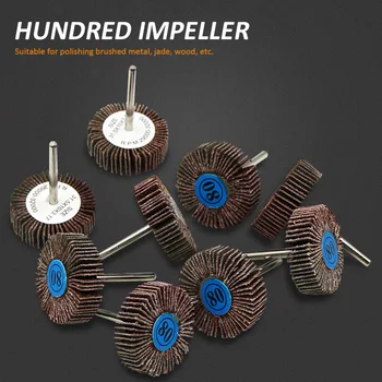 

10 PCS Grinding wheel sanding paper flip wheel for rotating tool blinds polishing wheel