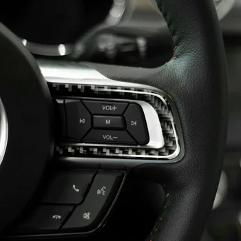 

Decor Steering Wheel Trim For Ford Mustang 15-19 Accessories Set Car Auto Panel