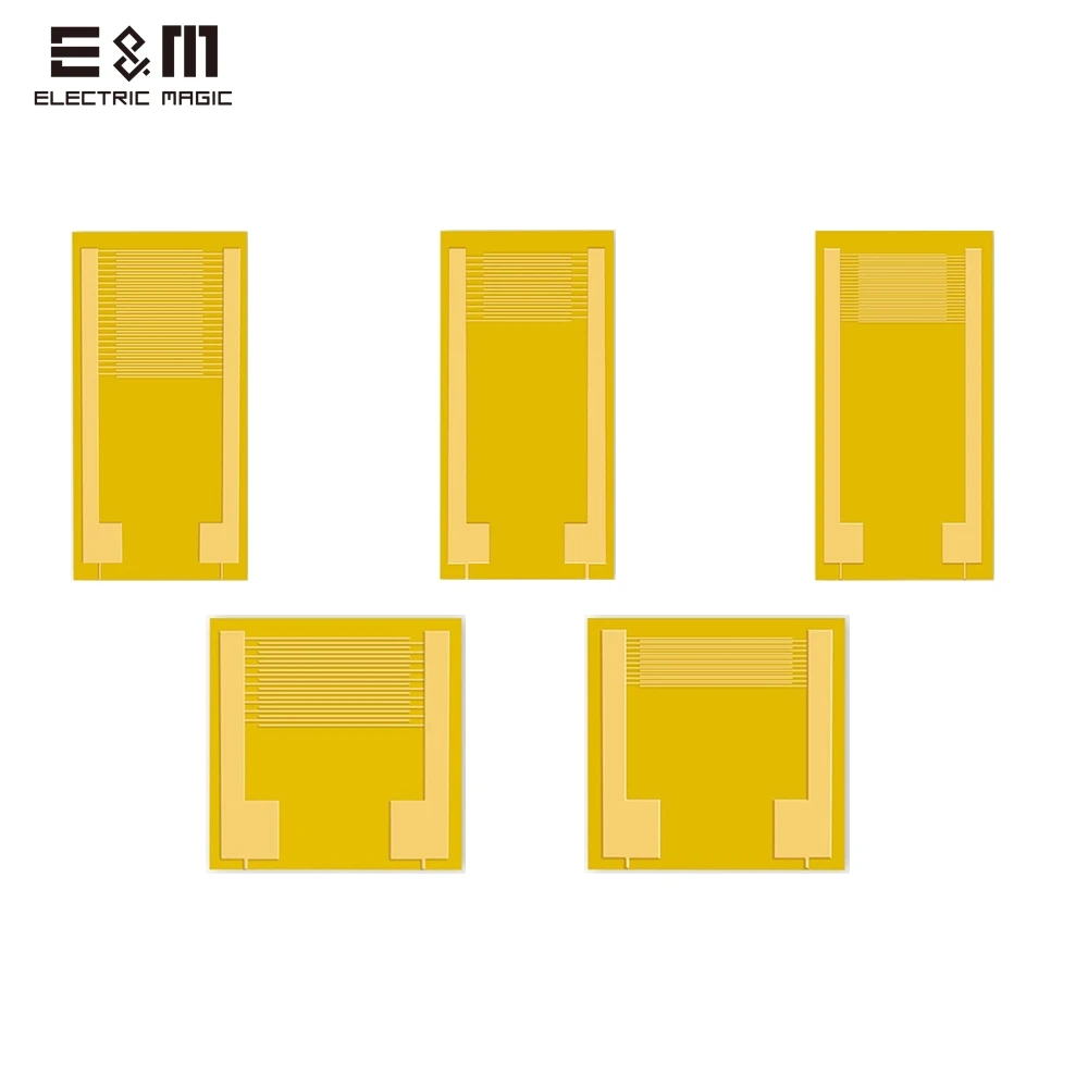 

5Pcs Flexible Interdigital Electrode for PI Wearable Flexible Electrode Flexible Thin-film Sensor Sputtering Plating Biosensor