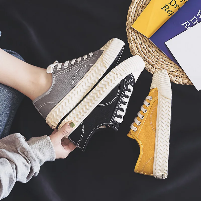 

Winter Casual Canvas Shoes Women Sneakers Women Comfortable Plus Velvet Keep Warm Vulcanize Multicolor Shoes U12-05