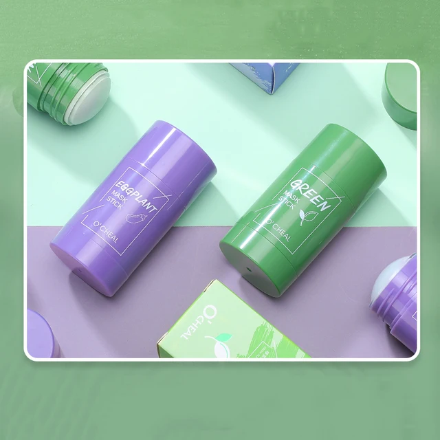 Green Tea Solid Mask, Eggplant Masks, Purifying Clay Stick Auzzie Shop