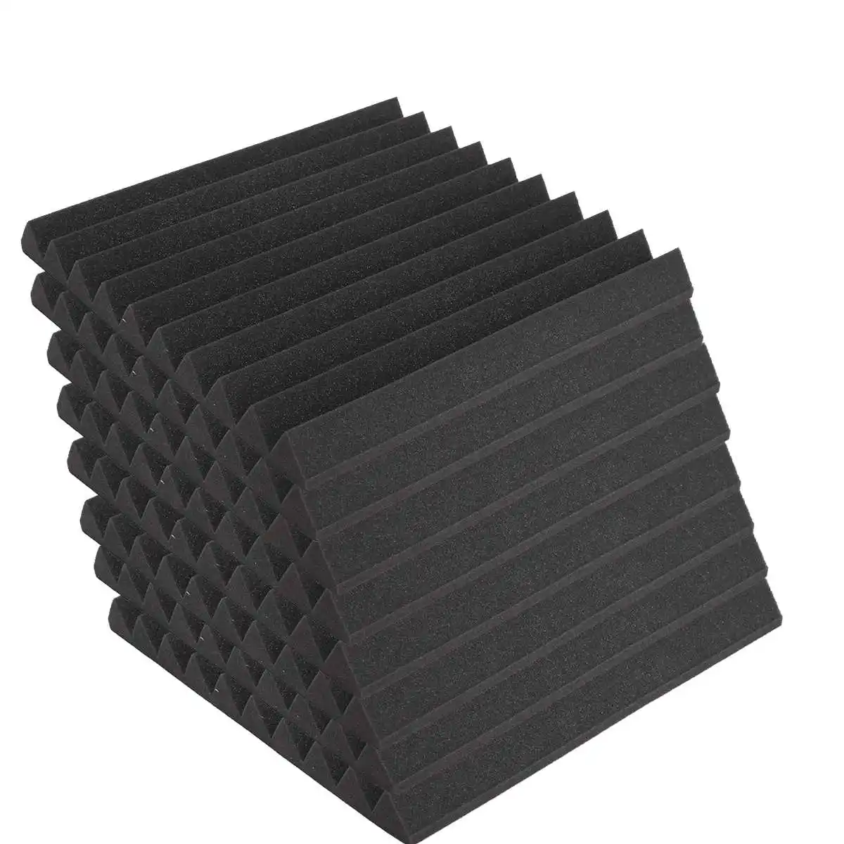 1 шт. акустическая студийная звукоизоляция пены стены Плитки 50x50x5 см; Цвет: черный