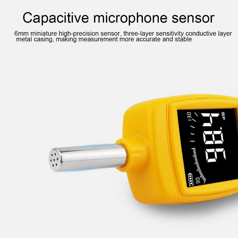 Цифровой измеритель уровня звука Noisemeter детектор тестер уровня давления цветной ЖК-дисплей 30~ 130 дБ тестер мониторинга
