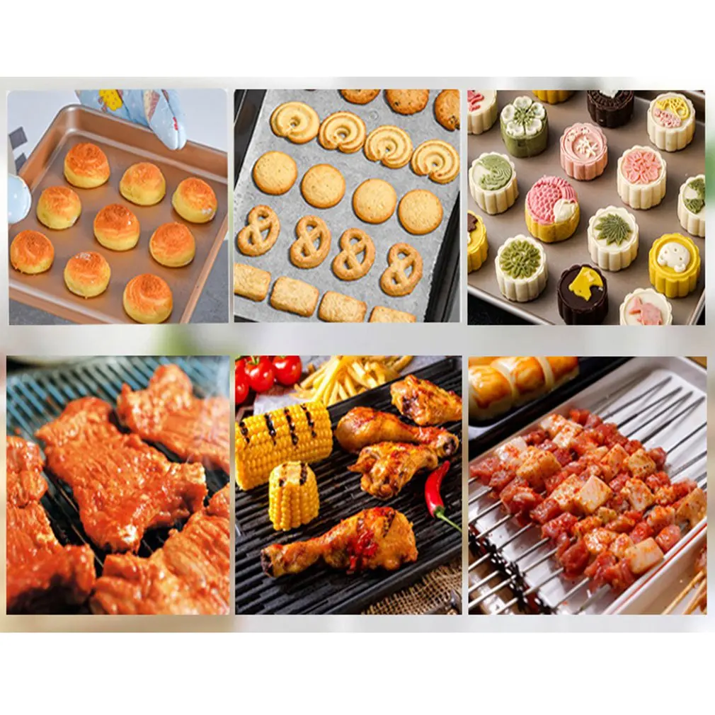 Non-stick cake baking tray for bakery Heavy steel material High temperature resistance Fast thermal conductivity