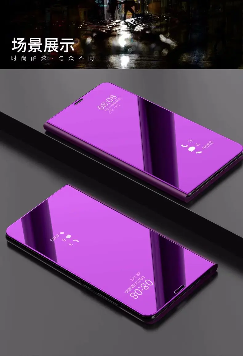 Роскошное умное зеркало флип чехол для Xiao mi 9 mi 9 SE mi 8 mi 8 Lite чехол для Xio mi 6 A1 A2 Lite 6X Play On PocoPhone F1 Funda