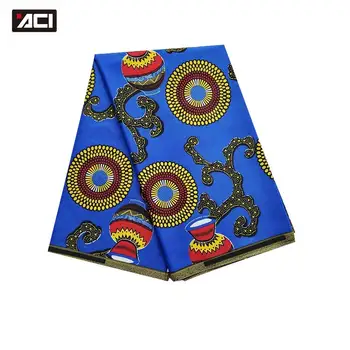 

ACI Veritable Wax African Ankara Fabrics 6 Yards Tissu Africain Ankara Fabric African Real Wax Prints Nigeria Wax Batik For Lady