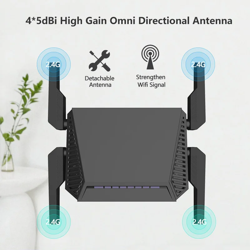 WE3826 беспроводной WiFi роутер 2,4G USB2.0 Wi-Fi ретранслятор удлинитель DDR2 64M MTK7620N 4 Anttenas английская прошивка lan кабель