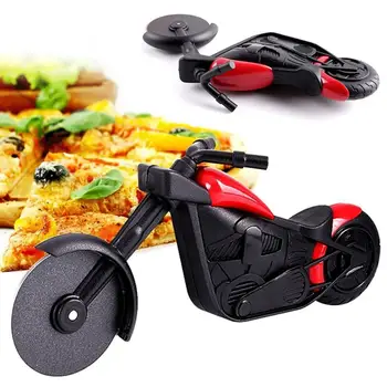 

Stainless Steel Motorcycle Cutter Pizza Knife Cake Kitchen Scissors Ideal For Pizza, Accessory Cakes, Pizza Tools Wheels Wa O1Z4