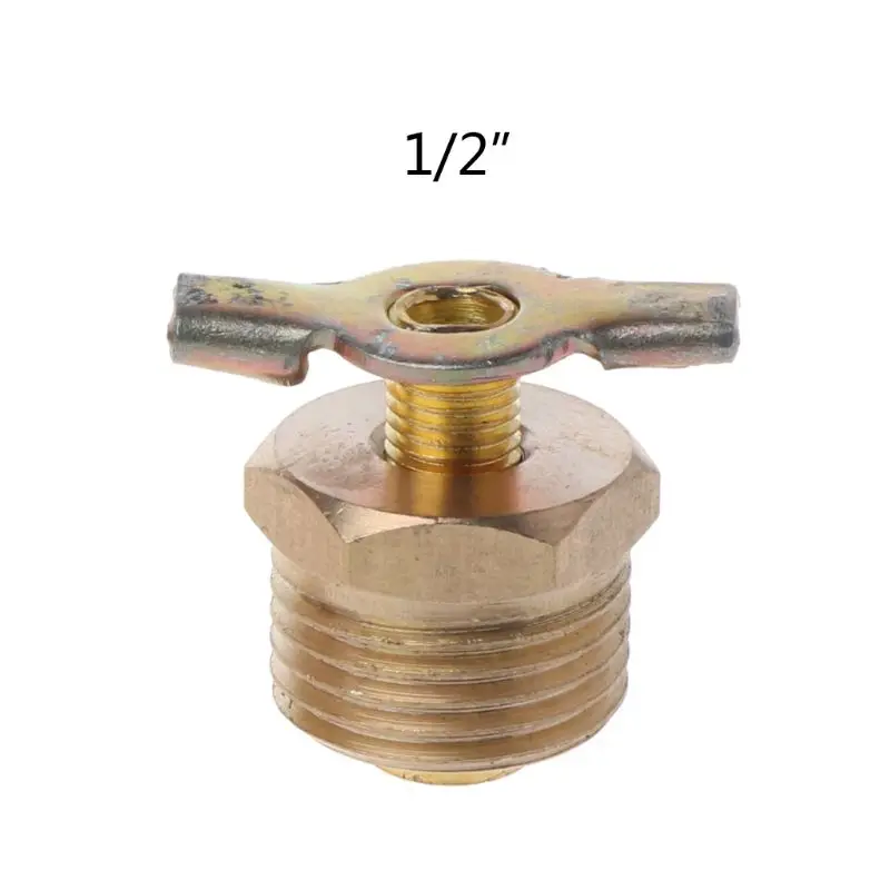 NPT 1/4 &quot3/8&quot 1/2 ''сплошной латунный Компрессор Воздушный бак фитинги дренажный