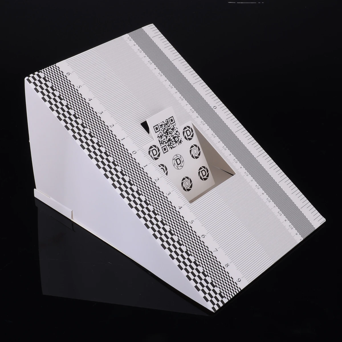 1pc 19x12.3cm Folding Card Lens Focus Calibration Ruler High Quality Alignment AF Micro Adjustment Ruler Chart