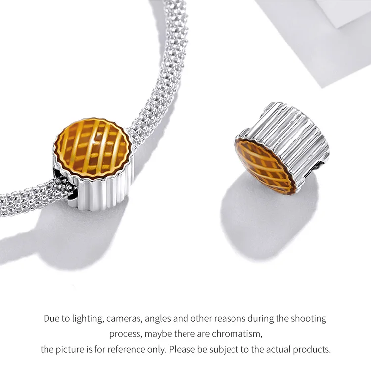 Pumpkin Pie Charm 14 Pumpkin Pie Charm - Show your style with the Pumpkin Pie Charm. Hand-finished in sterling silver, this charm features a colorful enamel pumpkin pie that is full of romantic autumn atmosphere. This exquisite and unique charm will bring mood and beauty to your day. Perfect gift for mom, sister, grandmother, friend or yourself. | 🚚 Free Standard Shipping 7-30 days | 🥇 Top Quality Product | 💎 100% S925 Sterling Silver | 🛡️ 100% Safe & Secure checkout