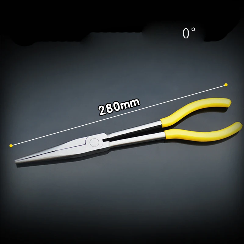 0 degree LUWEI 1" дюймовый мульти-функциональный 0/25/45/90 градусов С О-образным вырезом Форма изогнутая игла плоскогубцы механика ручной инструмент - Цвет: 0 degree