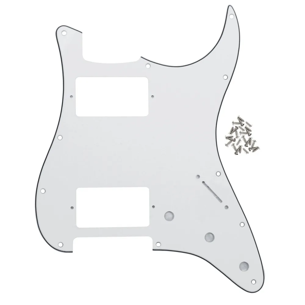 FLEOR электрогитара Pickguard HH 11 отверстий царапина пластина w/Винты для американского стандарта FD Strat Стиль Аксессуары для гитары