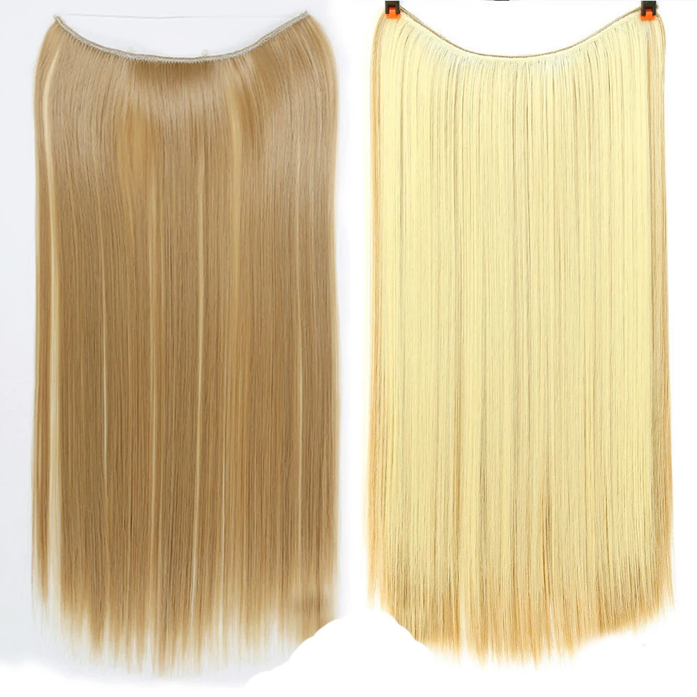 45 см высококачественные заколки для волос конский хвост синтетические волосы части лента шнурок синтетические волосы аксессуары для укладки ободки - Цвет: BJFA4
