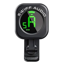 SWIFF Guitar Tuner Clip-On High Precision Micro Tuner Auto-Off Tuner for All 12 String Instruments Bass Ukulele Violin Chromatic