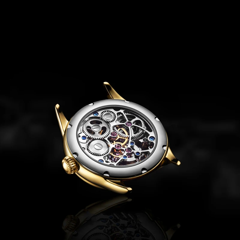 Оригинальные часы Tourbillon GUANQIN новинка 2019 мужские водонепроницаемые механические