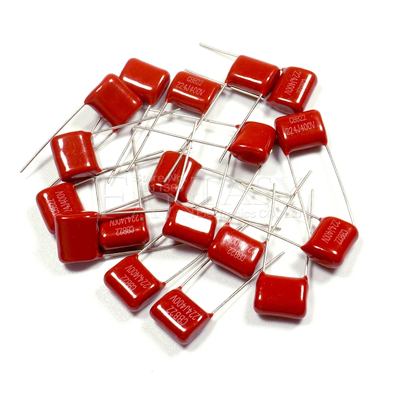 Polypropylene Film Capacitor CBB Capacitor 20PCS 400V224J 400V 0.22UF 220NF 400V 224J 224 CBB P10 Polypropylene film capacitor