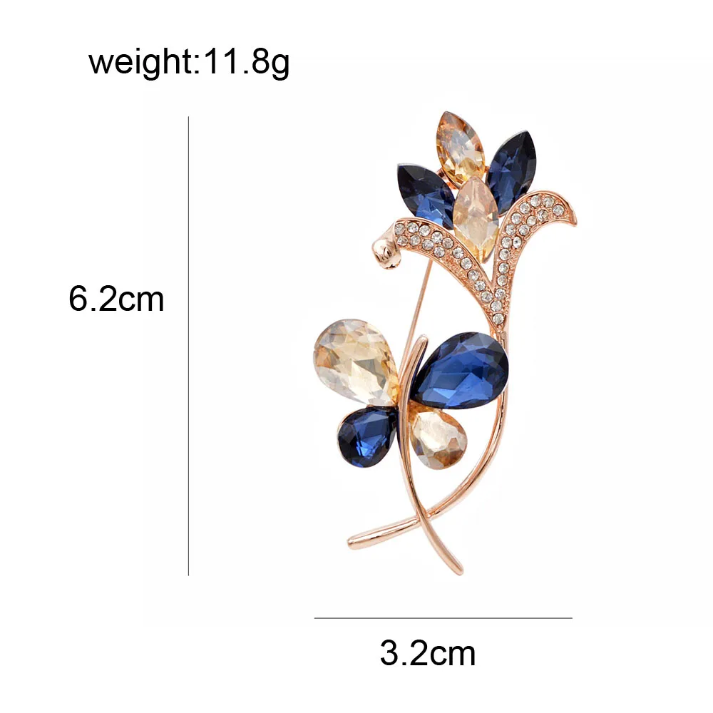 CINDY XIANG Хрустальная брошь в виде бабочки блестящие осенние Броши для женщин Элегантная Модная Праздничная свадебная брошь букет 3 цвета на выбор