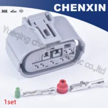 Gray 9 pin sealed waterproof auto connectors plug female auto accessories wire connection Plug Adapter 90980 12362
