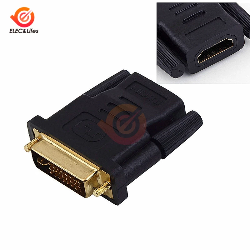 Адаптер DVI с разъемом Папа-HDMI 24 + 1 M F позолоченный конвертер в HDMI 1080P для ПК PS3