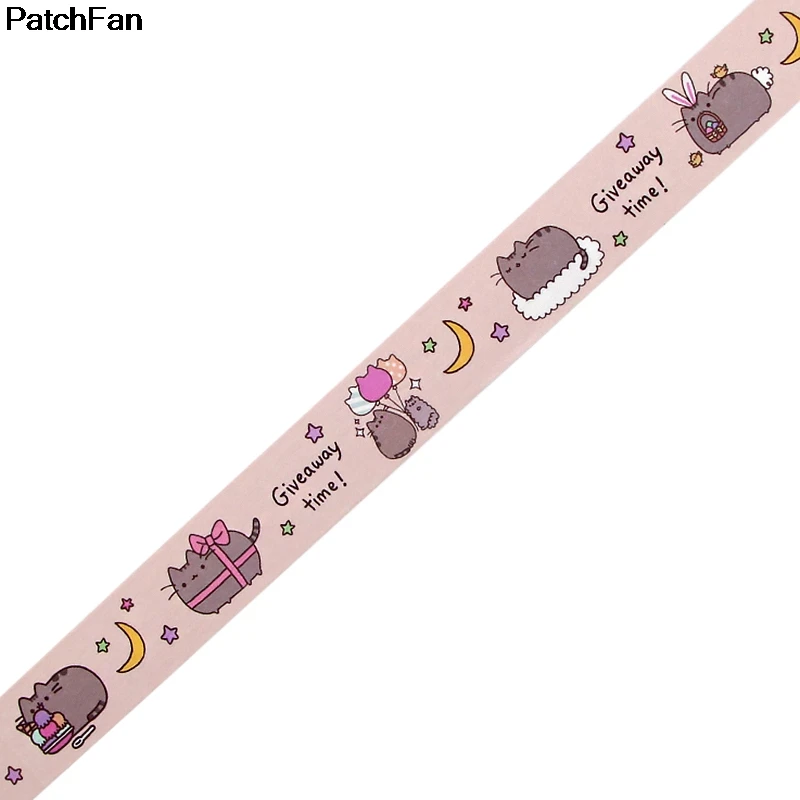 Patchfan милый кот Забавный DIY Скрапбукинг липкий клей Васи бумага маскирующая лента печатные узоры наклейки A2594