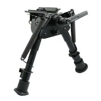 

Tactical Adjustable Legs 6" to 9" Adjustable Pivot/Rotating Spring Return Outdoor Tripod For Rifle