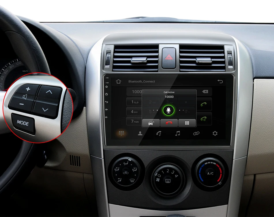 2 DIN 2G+ 32G Android 4G сетчатый автомобильный Радио мультимедийный плеер для Toyota Corolla E140/150 2006-2013 автостерео gps навигация RDS