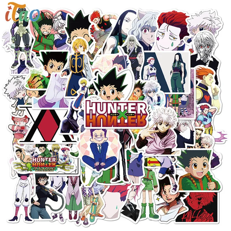 

Random/Pack Anime Hunter X Hunter Stickers Waterproof Skateboard Guitar Luggage Laptop Cool Graffiti Stationery Sticker Kids Toy