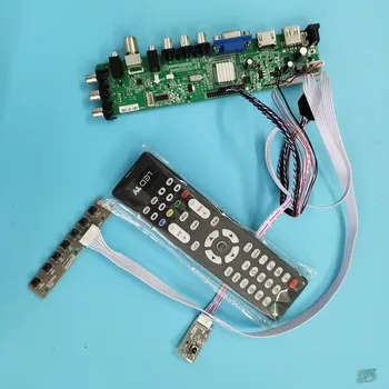 

Kit For LP140WH4(TL)(B1) TV LVDS USB remote HDMI VGA AV LED 40pin Signal controller board digital 1366X768 WLED DVB-T DVB-T2 14"