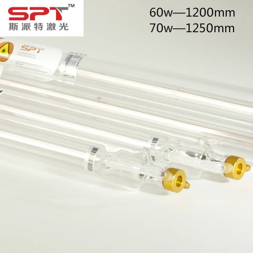 Самая популярная конкурентоспособная 60 Вт СО2 лазерная трубка для лазерной машины 1200 мм