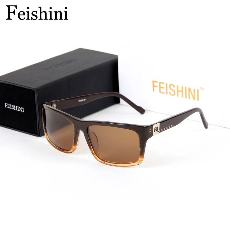 FEISHINI 2019 высокое качество поляризованных солнцезащитных очков Для мужчин
