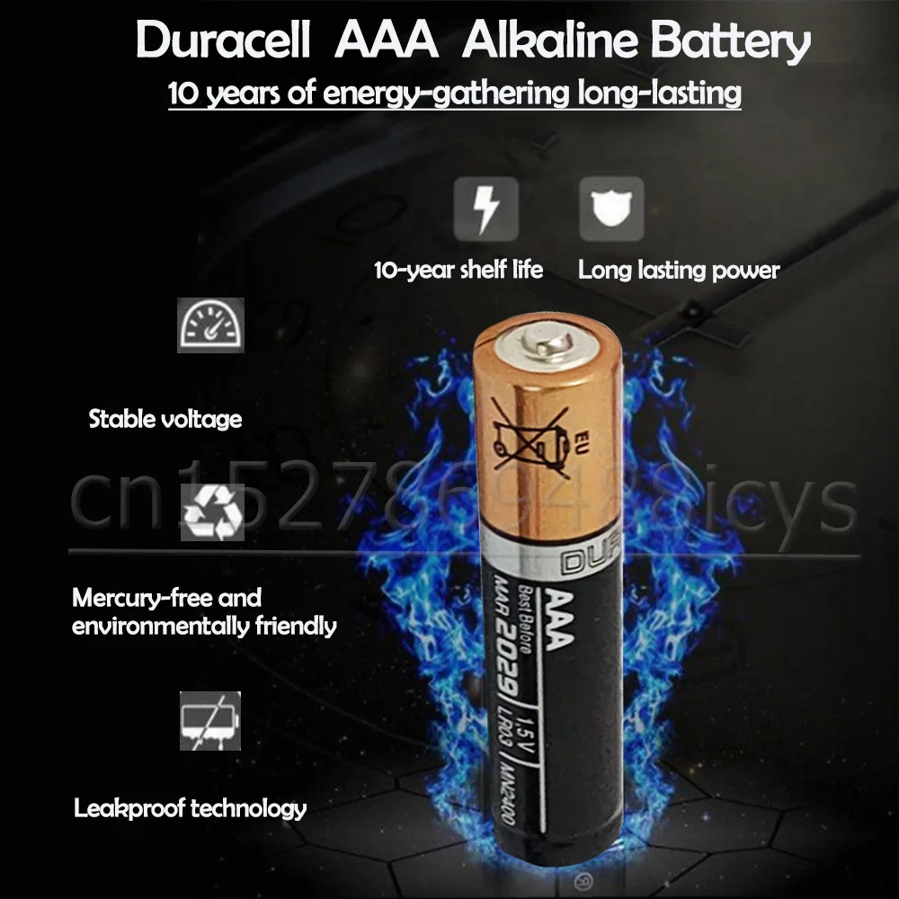 replacement battery 20PCS Original DURACELL 1.5V AAA Alkaline Battery LR03 For Toy Camera Flashlight Remote Control Mouse clock Dry Primary Battery button cell battery