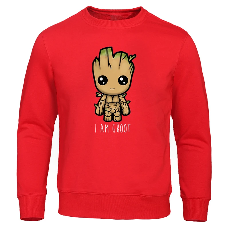 Мужские толстовки с принтом I Am groot, осень, Новые пуловеры, модные брендовые толстовки в стиле хип-хоп, уличная одежда, harajuku, Повседневная Толстовка