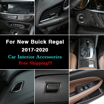 

Car Interior Decoration Trim Center Console Meter Panel Sticker Soft Carbon Fiber For New Buick Regal 2017-2020 Auto Accessories