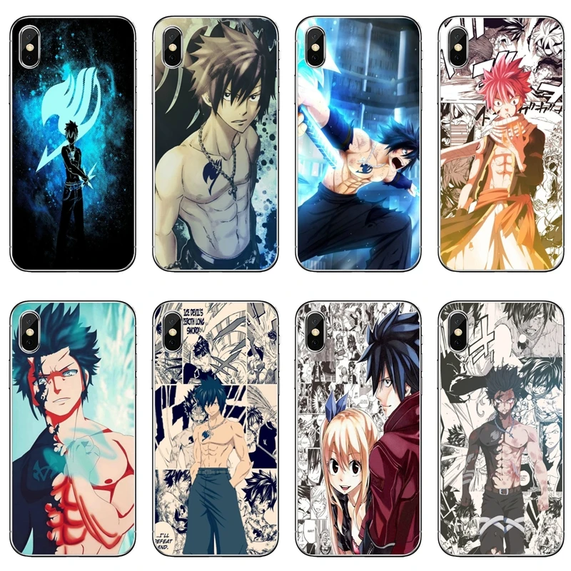 Силиконовый чехол Fullbuster Fairy Tail серого цвета для Xiaomi Redmi 9T 9C 9A 7 7A K20 6 6A S2 Note 9S 9 8 8T 5A Pro |