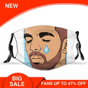 

Scorpion Mouth Face Mask Crying Drake Facial Mask Adult Funny Kawai with 2 Filters Mask