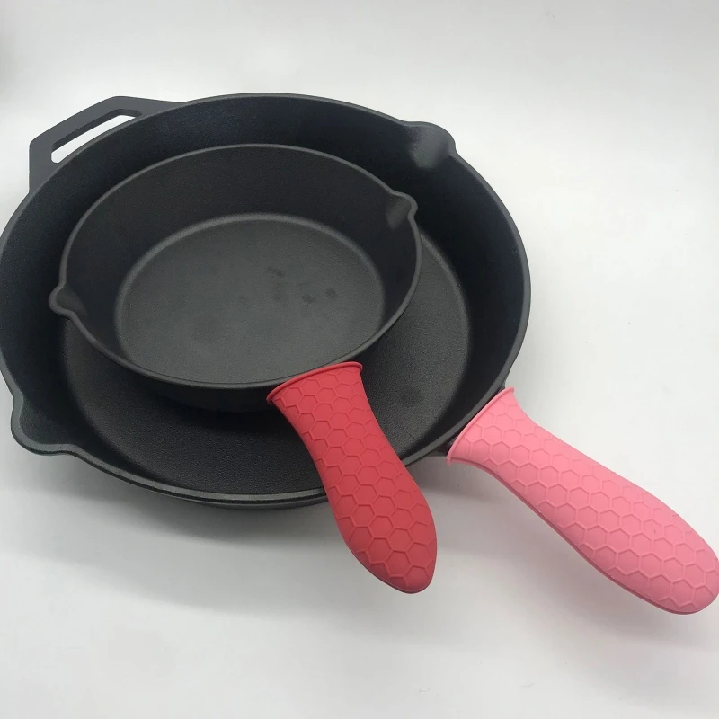 Silicone Hot Handle Holder Sleeve Pot Handle Cover Non-Slip Heat Resistant Frying Pans Cookware Grip Cover