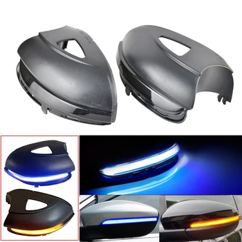

For Volkswagen Golf 6 MK6 GTI R32 2008-2014 LED Dynamic Turn Signal Side Rearview Mirror Blinker Indicator Sequentail Light