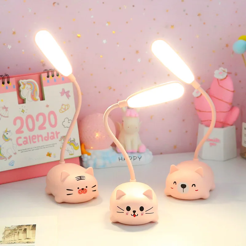 

Children Desk Lamp LED Bedside Table Lamp Flexo Balance Lamp Gooseneck Drawing Desk Iluminaria For Study Badroom Decor Cute Bear