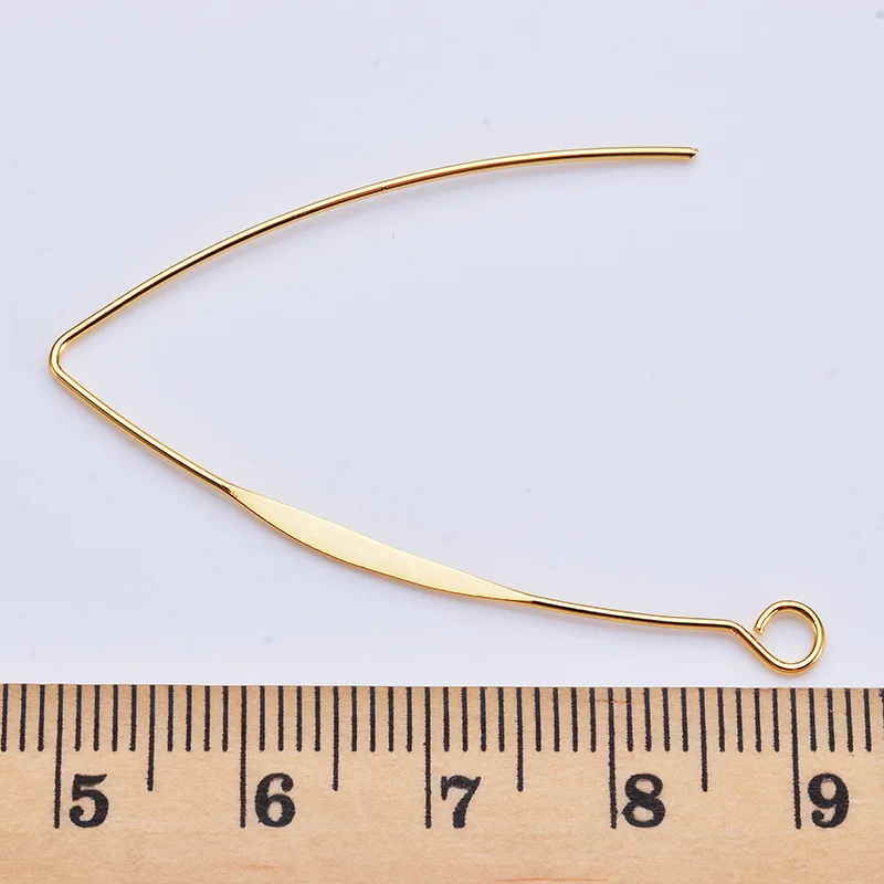 Color Retention 18K True Gold Filled Exaggerated Simplicity With Ring Earring Clasps DIY Jewelry Making Accessories