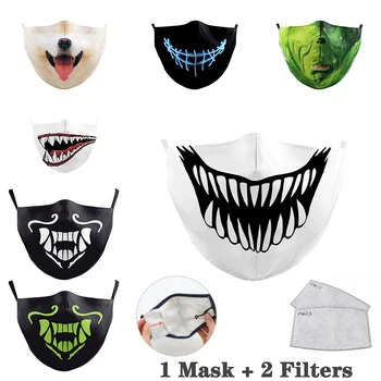 

Protective Masks Face Mask Adults Faceshield Face Maskswashable Reusable Face Cover Facemask Maske Filter Dust Cotton Breathable