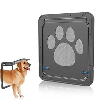 

Locking Lockable Cat Door Small Pet Gate Door Pet Nylon Door Kit Sn Door Anti-Mosquito Pet Doer L