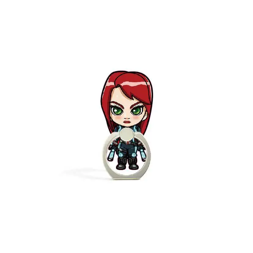 D09 Универсальный металлический держатель Marvel с кольцом на палец для мобильного телефона, милый мультяшный держатель для телефона, подставка для iPhone Xs Max Xr, держатель кронштейна - Цвет: D09