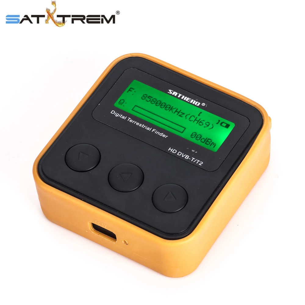 SATXTREM SH-110HD DVB-T DVB-T2 карманный цифровой наземный искатель ЖК-экран Поддержка QPSK DVB-T2 цифровой сигнал
