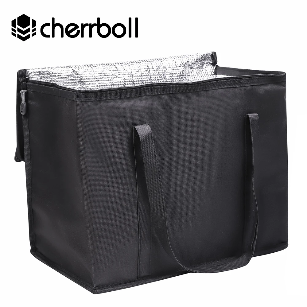 Cherrboll очень большой размер льда пакет для всех сезонов многоразовые продуктовые хозяйственные коробки сумки большой ящик-охладитель для пищевых продуктов сумки(35*29*58 см