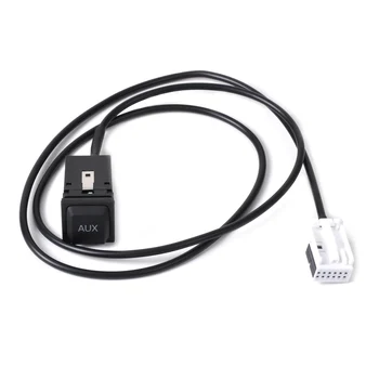 

AUX Cable Adapter In Audio In Socket Switch Plug 5KD035724A Fit For VW Jetta/GLI MK5 Rabbit Golf/GTI/R MK5 MK6 Scirocco