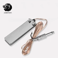 Ножной переключатель из нержавеющей стали контроллер питания для тату машина ножной переключатель+ 5 футов зажим шнур аксессуары для татуировки инструменты